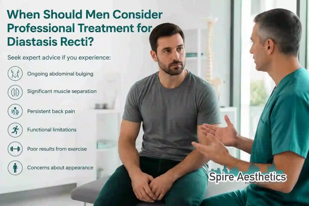 When Should Men Consider Professional Treatment for Diastasis Recti Walsall?